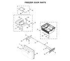KitchenAid KRFC704FPS04 freezer door parts diagram