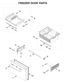 Freezer door parts
