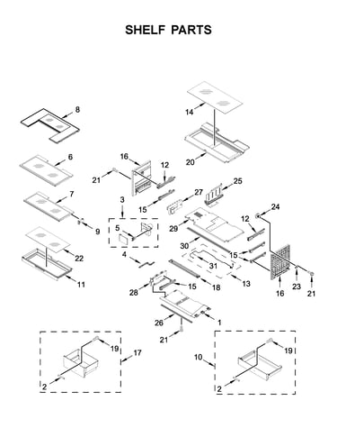 Shelf parts