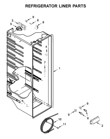 Refrigerator liner parts