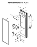 Refrigerator door parts