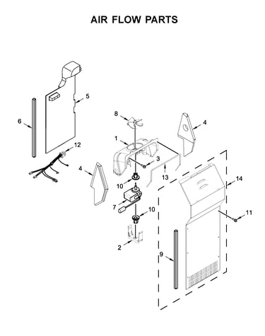 Air flow parts