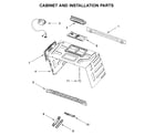Whirlpool WMHA9019HZ2 cabinet and installation parts diagram