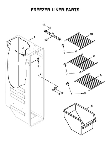 Freezer liner parts