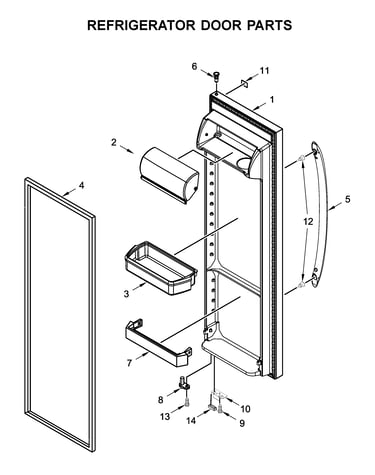 Refrigerator door parts