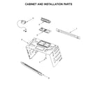 Maytag YMMV4206FW5 cabinet and installation parts diagram