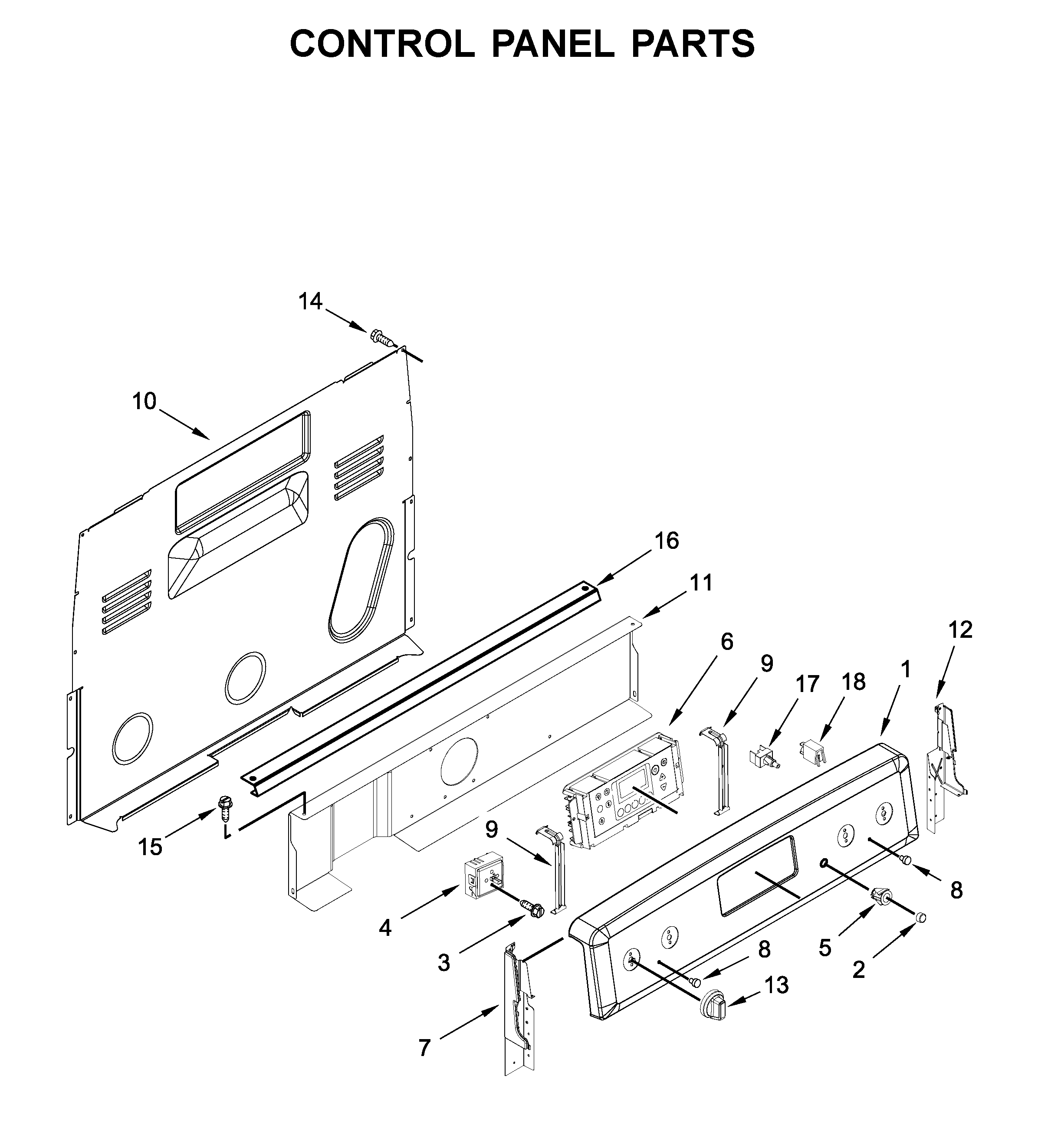 CONTROL PANEL PARTS