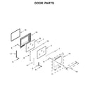 Maytag MER8700DS1 door parts diagram