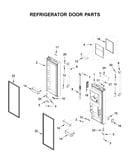 Refrigerator door parts