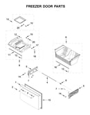 Freezer door parts