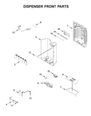 Dispenser front parts