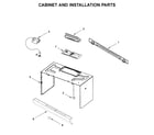 Maytag YMMV1174FZ3 cabinet and installation parts diagram