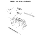 Maytag YMMV4206HK1 cabinet and installation parts diagram