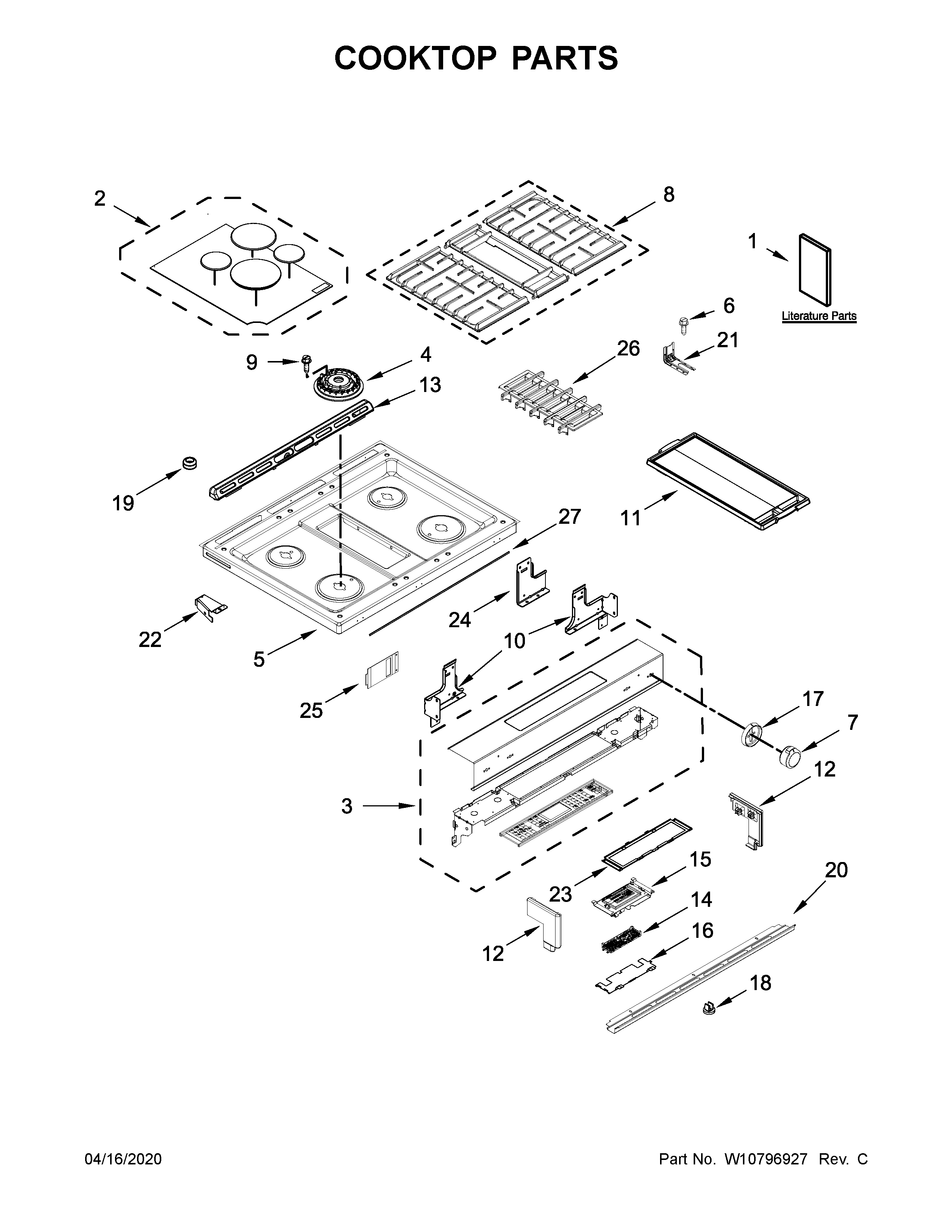 COOKTOP PARTS