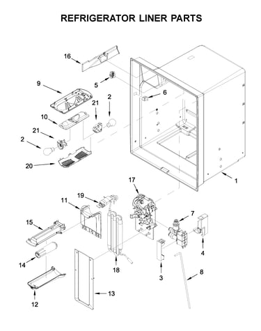 Refrigerator liner parts