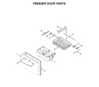 Whirlpool WRF555SDFZ06 freezer door parts diagram