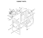 Whirlpool WED6120HC0 cabinet parts diagram