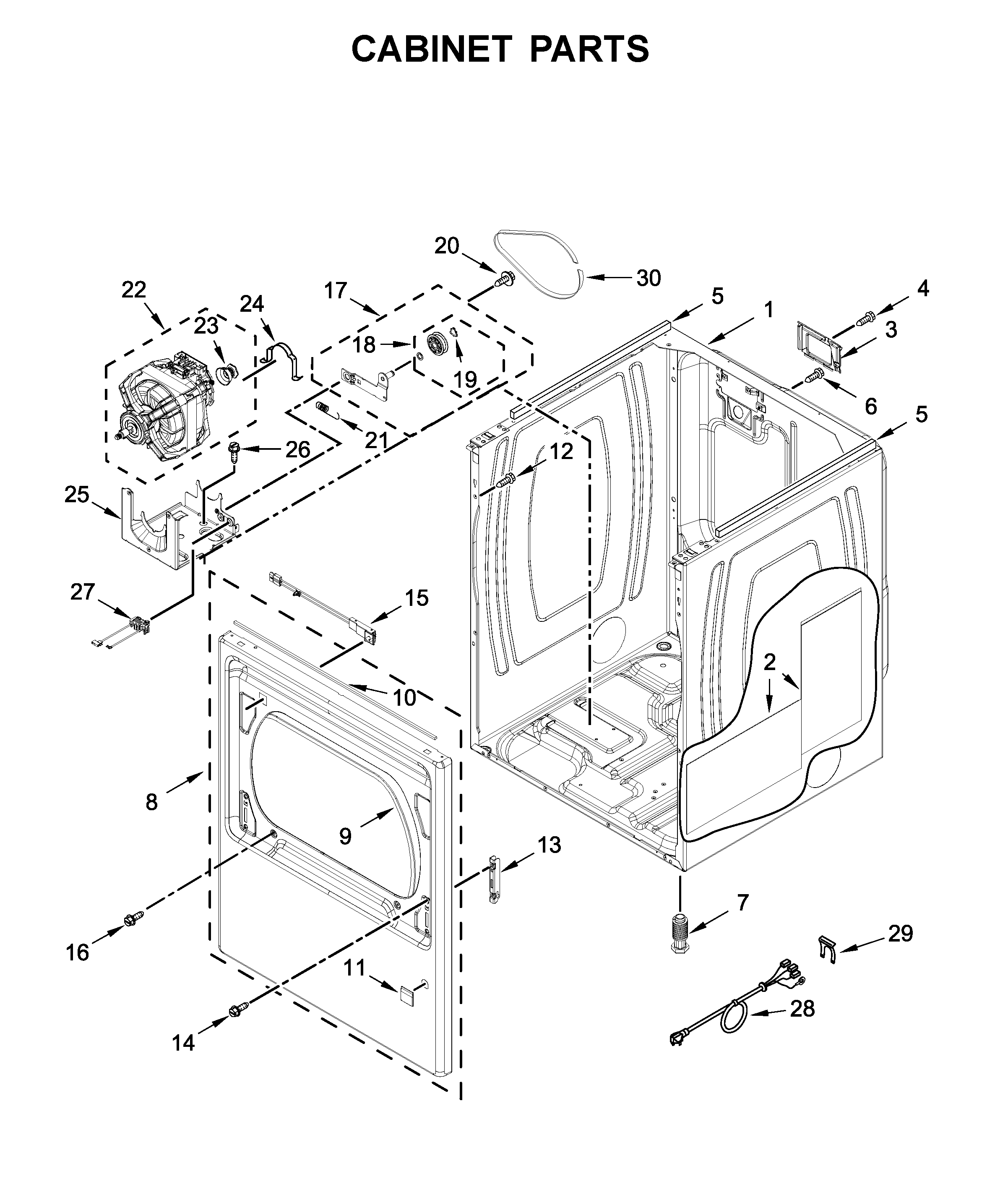 Cabinet parts
