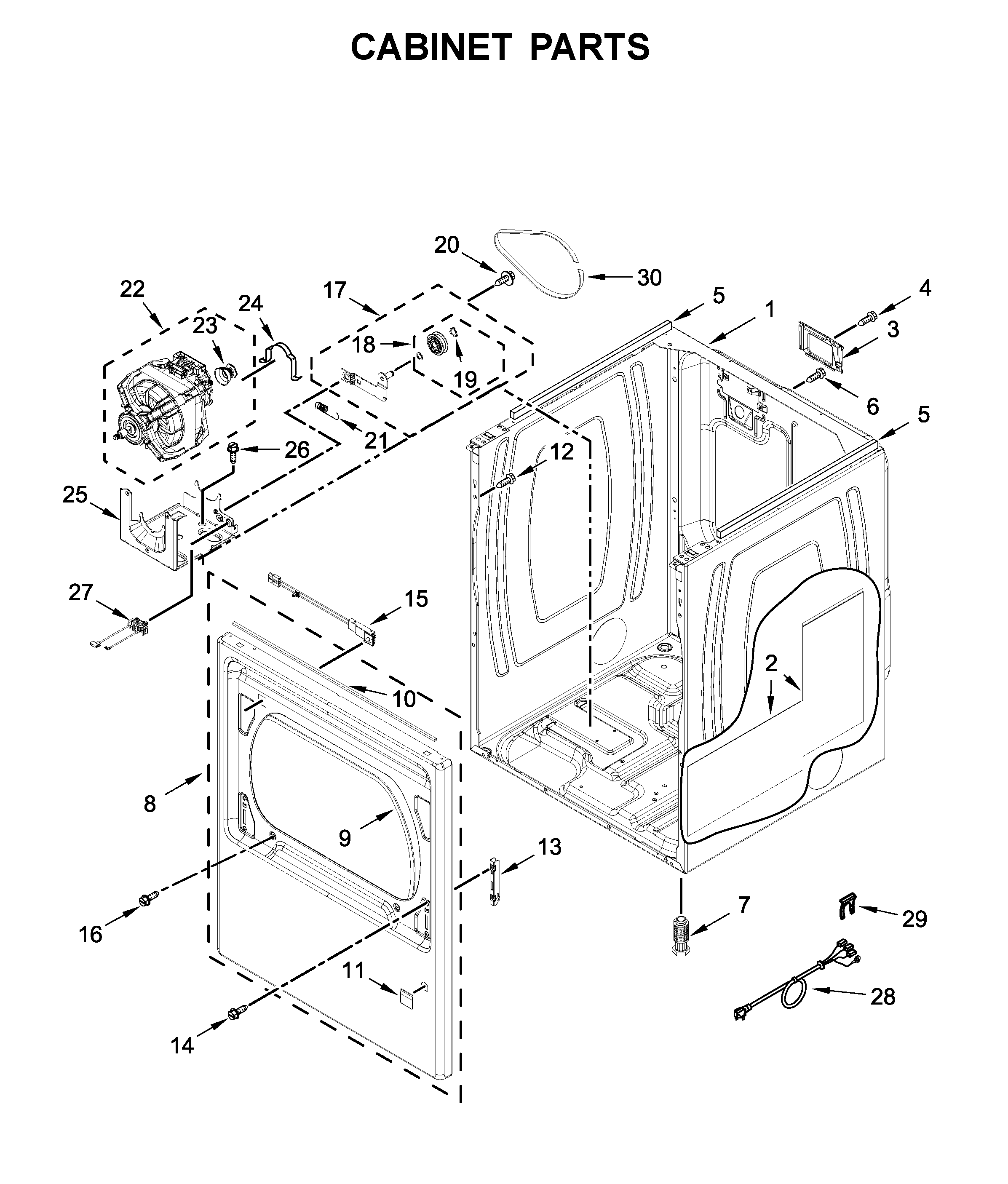 Cabinet parts