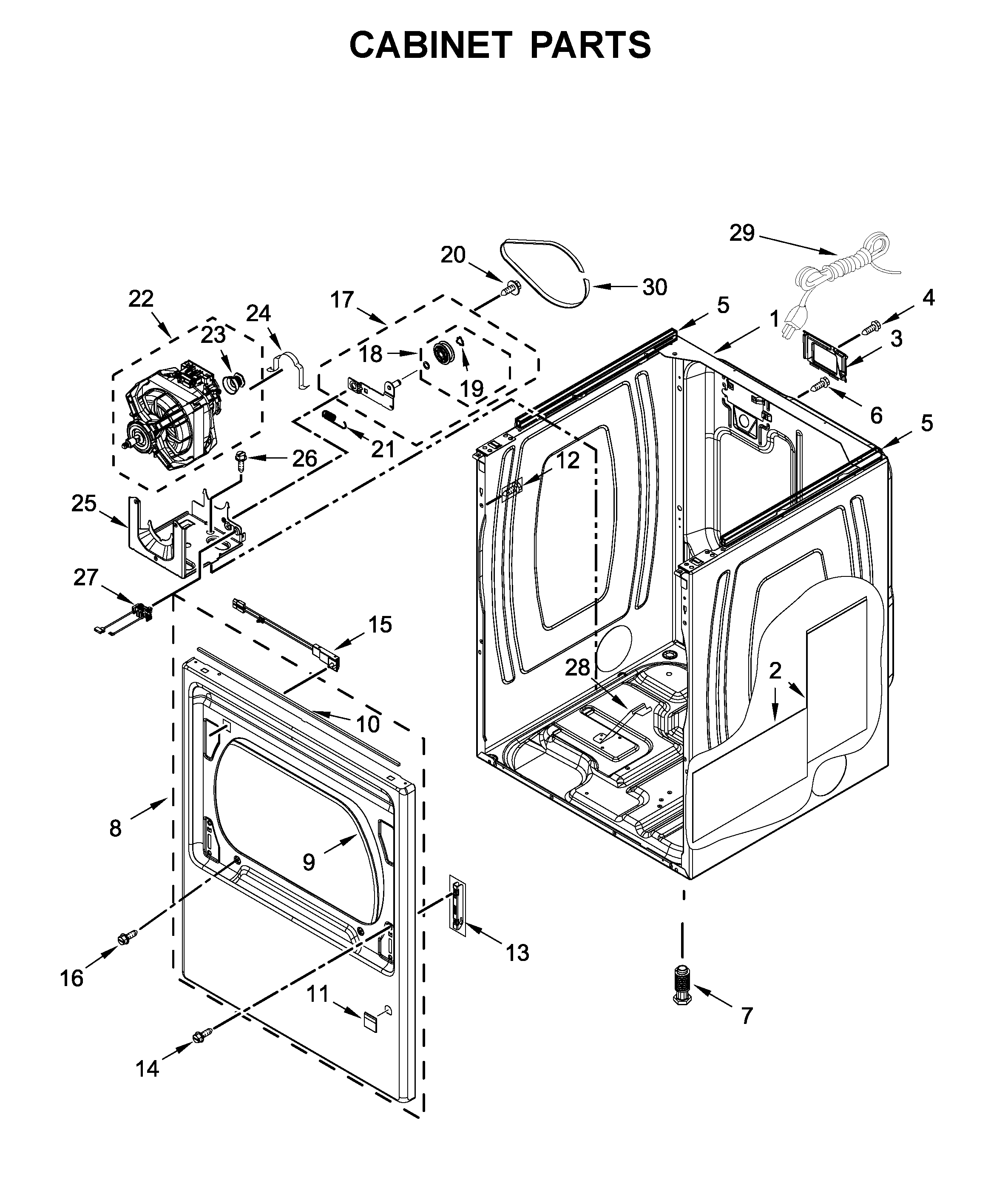 CABINET PARTS