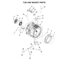 Inglis IFW5900HW1 tub and basket parts diagram