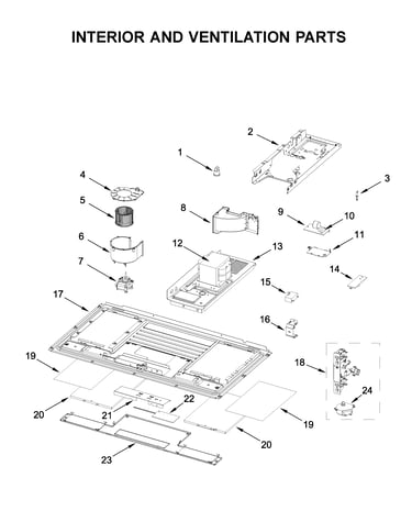 Interior and ventilation parts