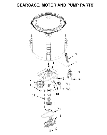 Gearcase, motor and pump parts