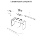 Whirlpool YWMH31017HS3 cabinet and installation parts diagram