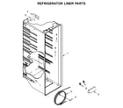 Whirlpool WRS311SDHM05 refrigerator liner parts diagram