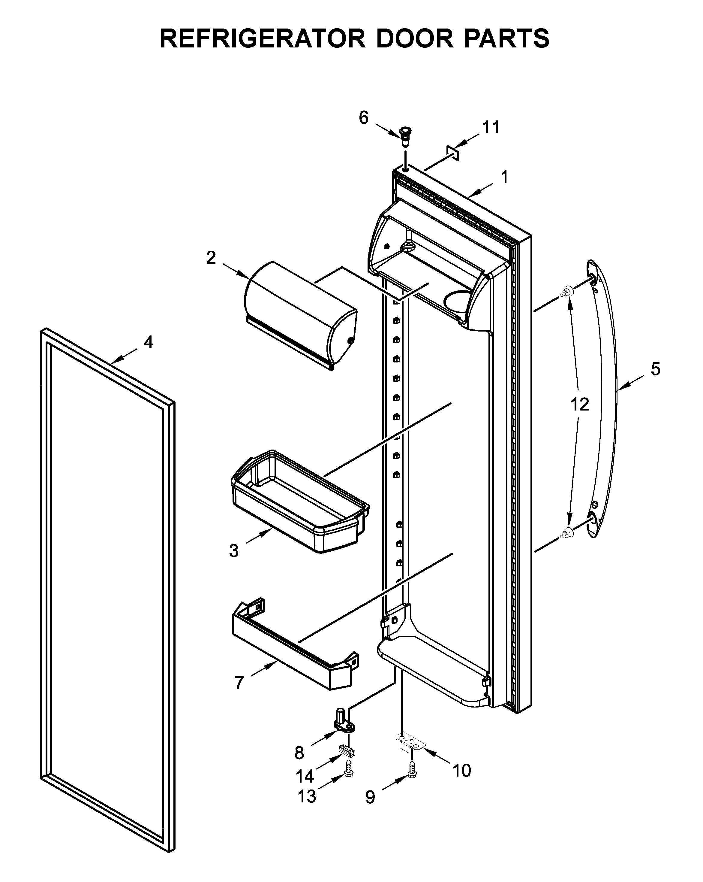 REFRIGERATOR DOOR PARTS