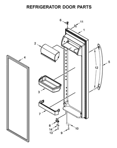 Refrigerator door parts