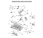 Whirlpool YWMH76719CW4 interior and ventilation parts diagram