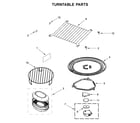 Whirlpool YWMH76719CW4 turntable parts diagram