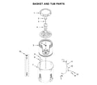 Maytag MVW6230HW0 basket and tub parts diagram
