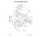 Maytag MVW7230HC0 top and cabinet parts diagram