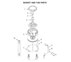 Maytag MVW8230HC0 basket and tub parts diagram