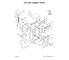 Maytag MHW6630HW1 top and cabinet parts diagram
