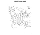 Maytag MHW5630HW1 top and cabinet parts diagram
