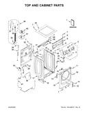 Top and cabinet parts