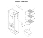 Amana ASI2175GRS04 freezer liner parts diagram