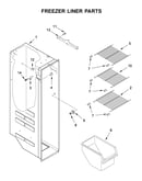 Freezer liner parts