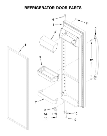 Refrigerator door parts