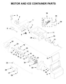 Motor and ice container parts
