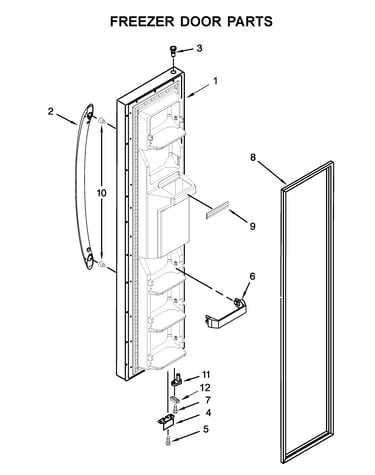 Freezer door parts