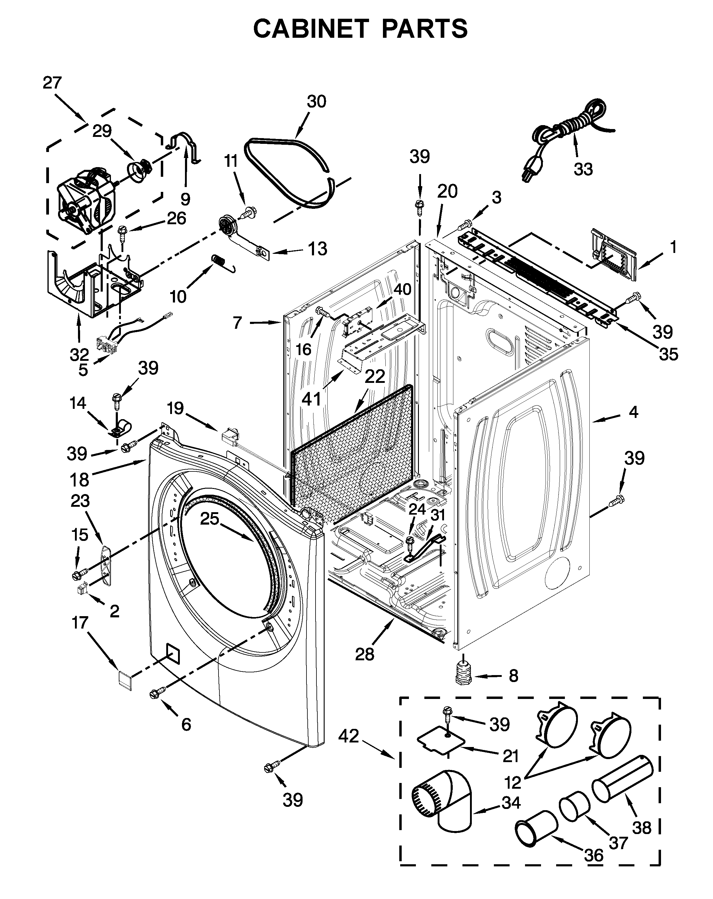 Cabinet parts