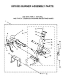 Burner assembly parts