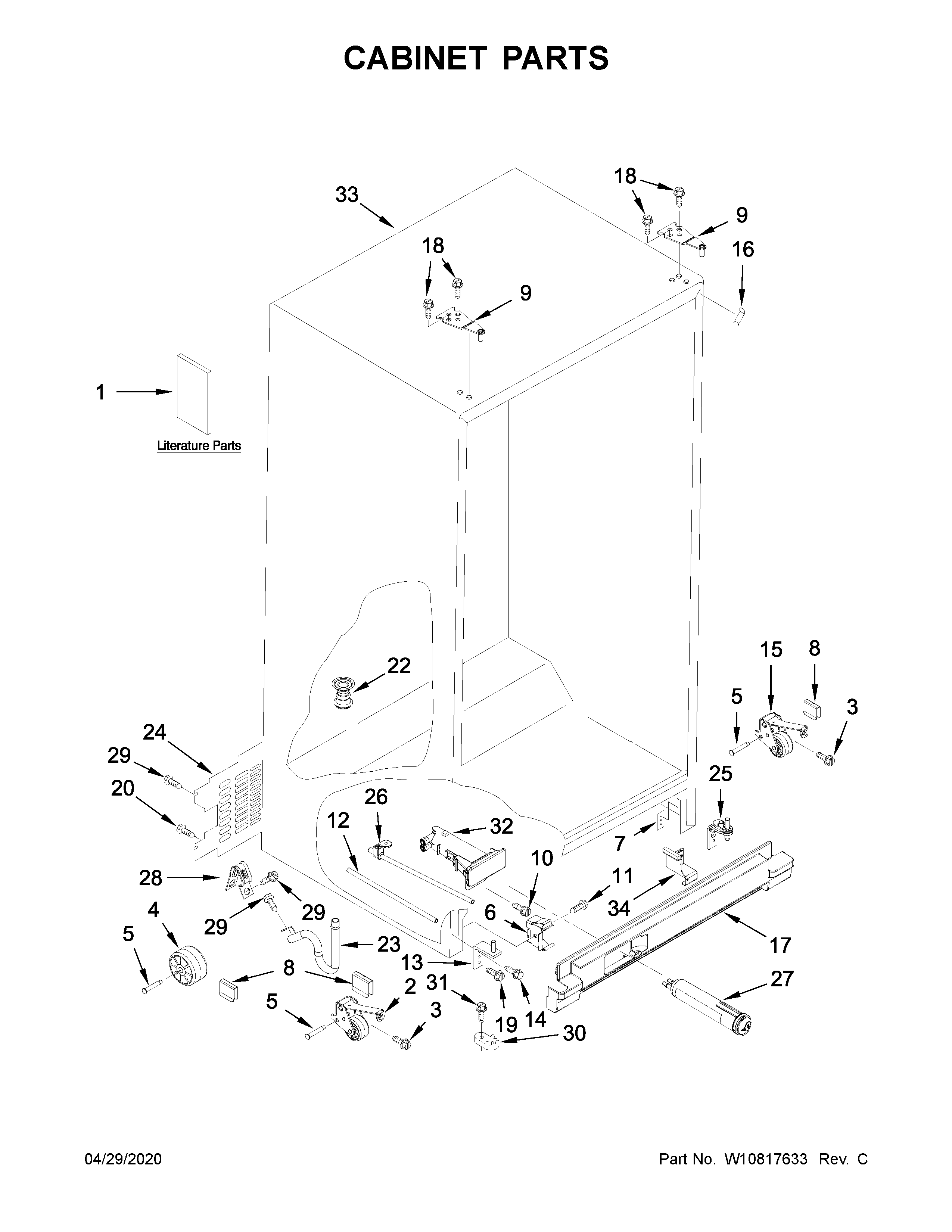 CABINET PARTS