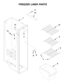 Freezer liner parts