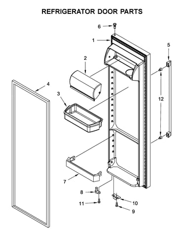 Refrigerator door parts