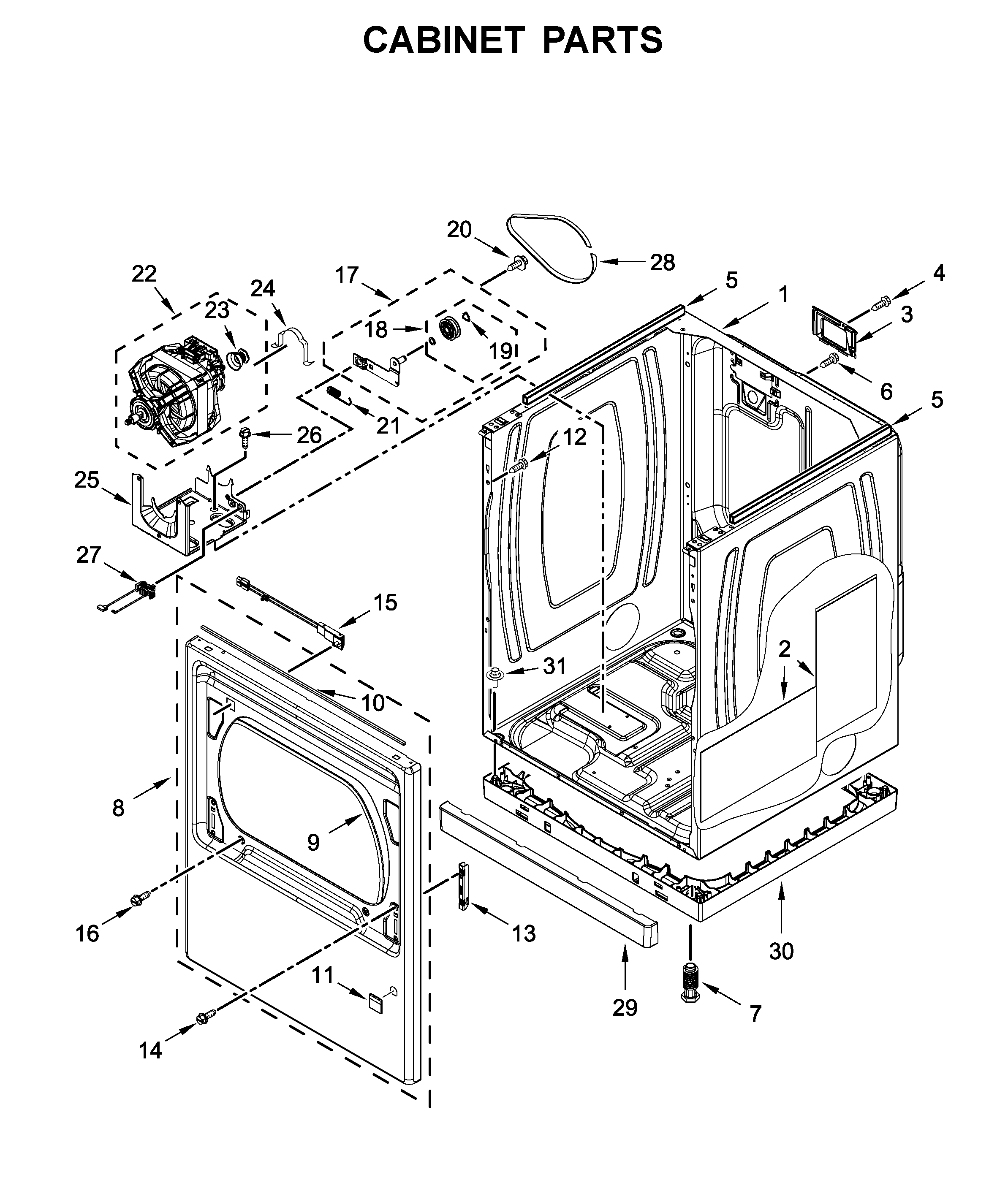 Cabinet parts